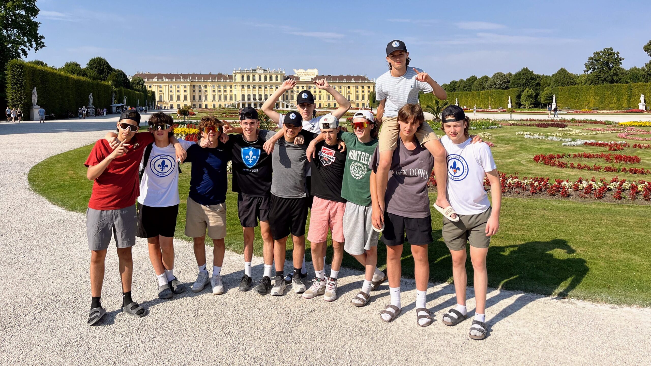 Château de Sisi Schönbrunn Vienne equipe