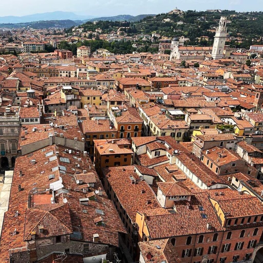 Verone italie en haut de la tour
