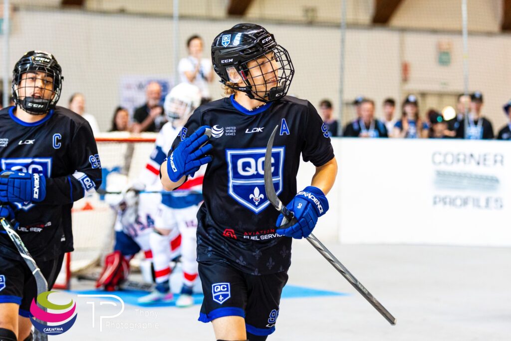 United World Games dek hockey Autriche Équipe Québec Dumas U17